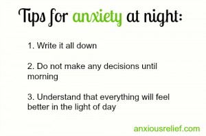 Why is my anxiety at night so bad? - Anxious Relief